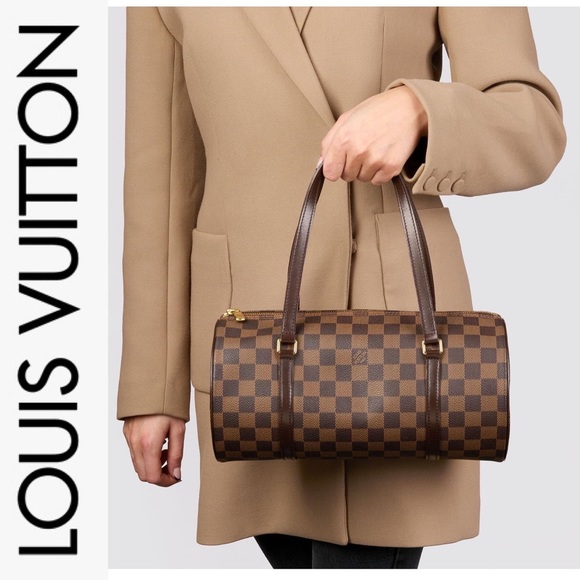 2 BAG SET 2 Louis Vuitton Damier Ebene Papillon 30 Roll Bag and Mini Bag Set - Picture 3 of 15